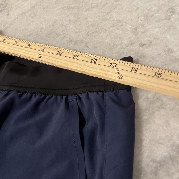 Ten Thousand Interval Shorts Mens Small Blue Zip Pocket Lined 9 Inch Inseam - Picture 6 of 8